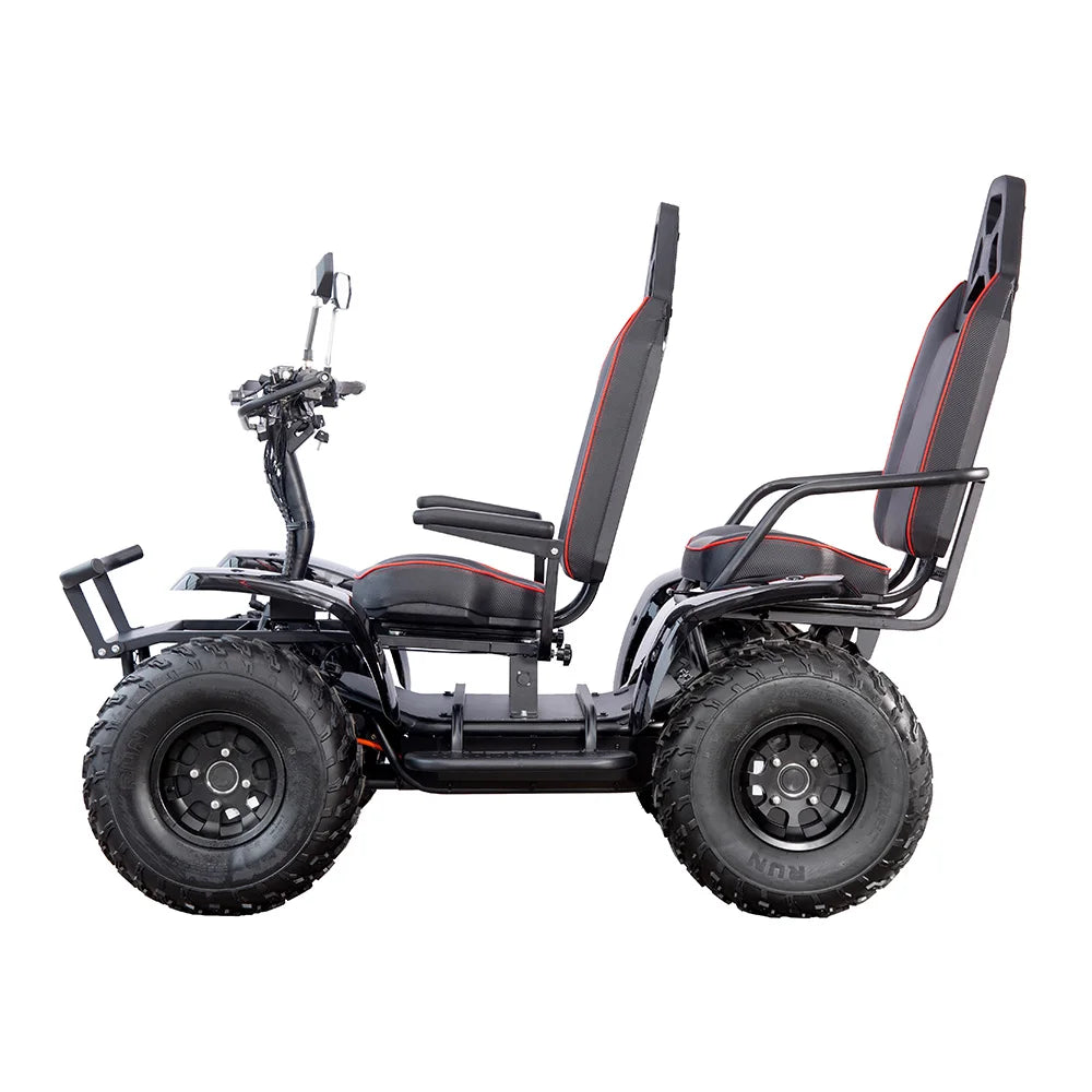 Klein 4 Wheel Driving Electric Scooter ATV Vehicle Off Road All-terrain 6000w 60v 50Ah 4 Wheeler Atv For Adults With 2 Seats