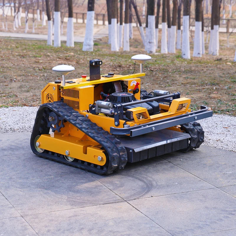 Customized Tracked Brushless Lawn Mower - GPS Automatic Cutting and Sweeping Model with CE EPA Certification, Made in China