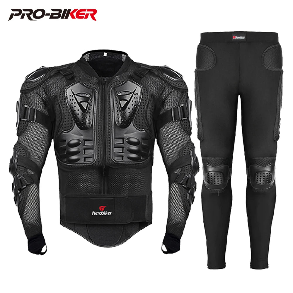 HEROBIKER Motorcycle Jacket Men Body Armor Motorcycle Armor Moto Motocross Racing Jacket Riding Motorbike Moto Protection  S-5XL