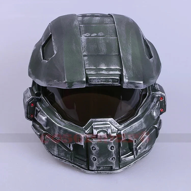 ♥ New 2025 Helmet Prop Replica Cosplay Costume Full Head Mask PVC Equipment Master Chief Game Accessories ★ Bear House