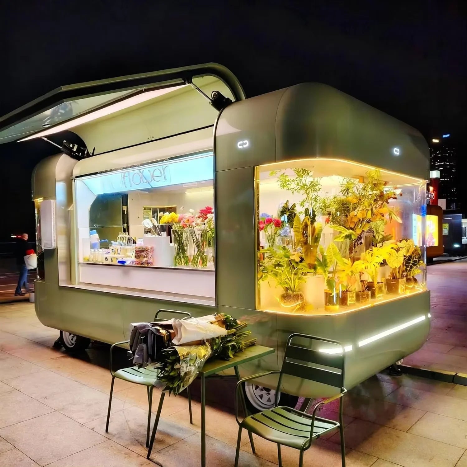 Mobile bar Station Ice Cream Push Cart Coffee Trailer Mobile Food Truck Concession Food Trailer Fully Equipped