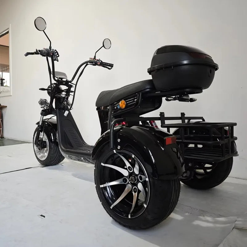 3-Wheel bicycle adult bicycle electric tricycle scooter aluminum moped adult 2000w tricycle 3-wheel motorcycle