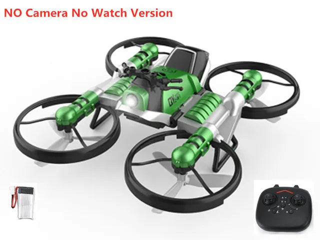 WIFI FPV uav aircraft Motorcycle 2 in 1 Deformation Drone With 4K HD Camera 3D Flip One Key Return Headless Mode RC Quadrocopter