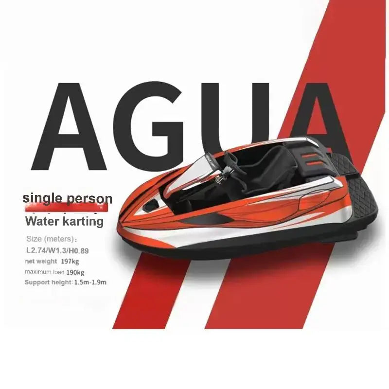 High-Speed Seadoo New Fiberglass Jet Ski Electric Lithium Battery Driven Karting Boat for Water Entertainment