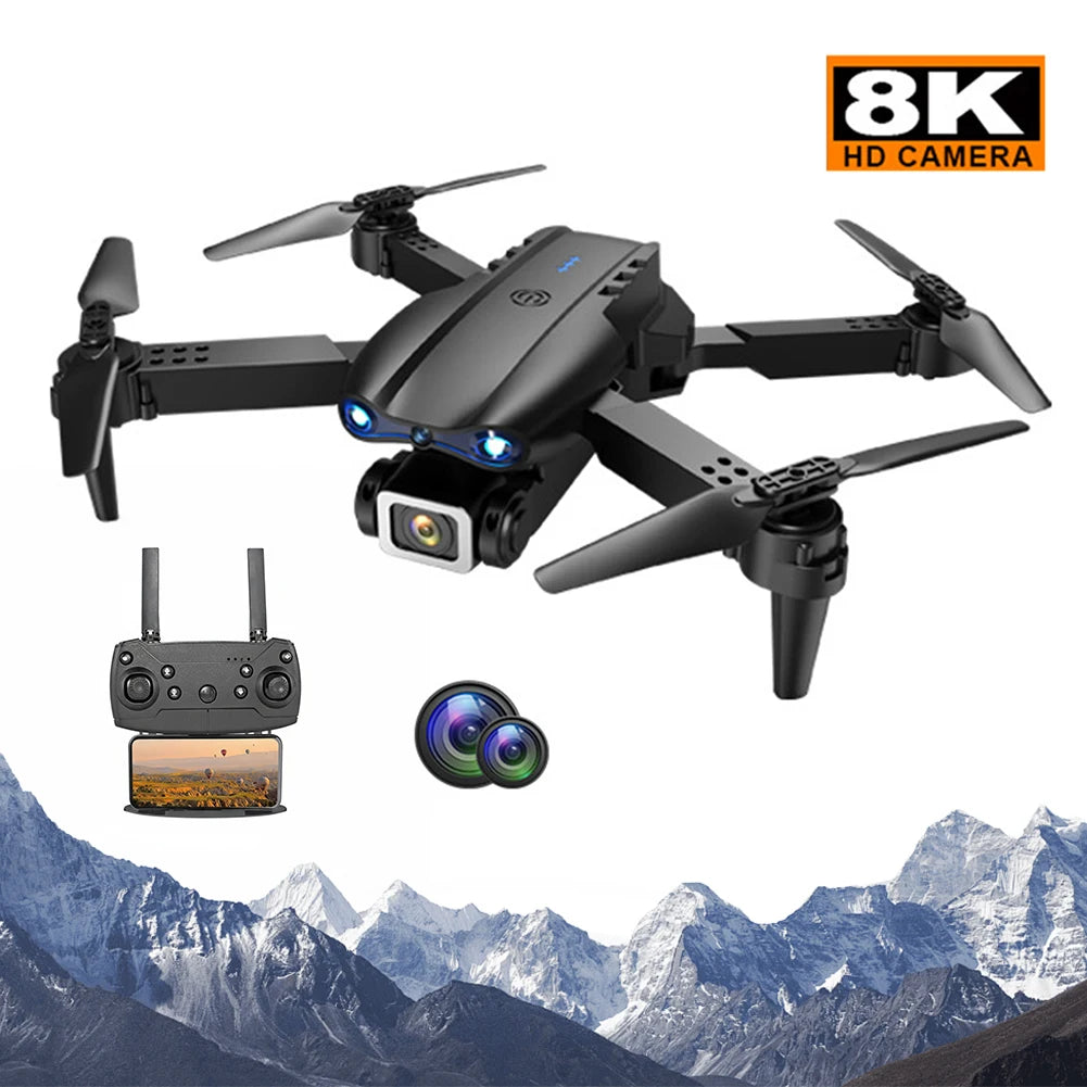 Remote Control Aircraft with 4K HD Dual Camera 360° Flips Aerial Photography Drone for Outdoor Professional Adults