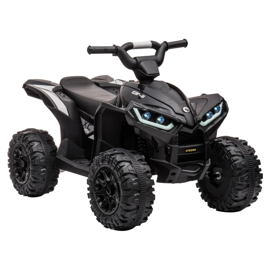 12V Kids Ride On ATV, 4 Wheeler Electric Vehicle for Toddlers, Battery Powered Toy Car for Boys Girls with LED Lights, Music