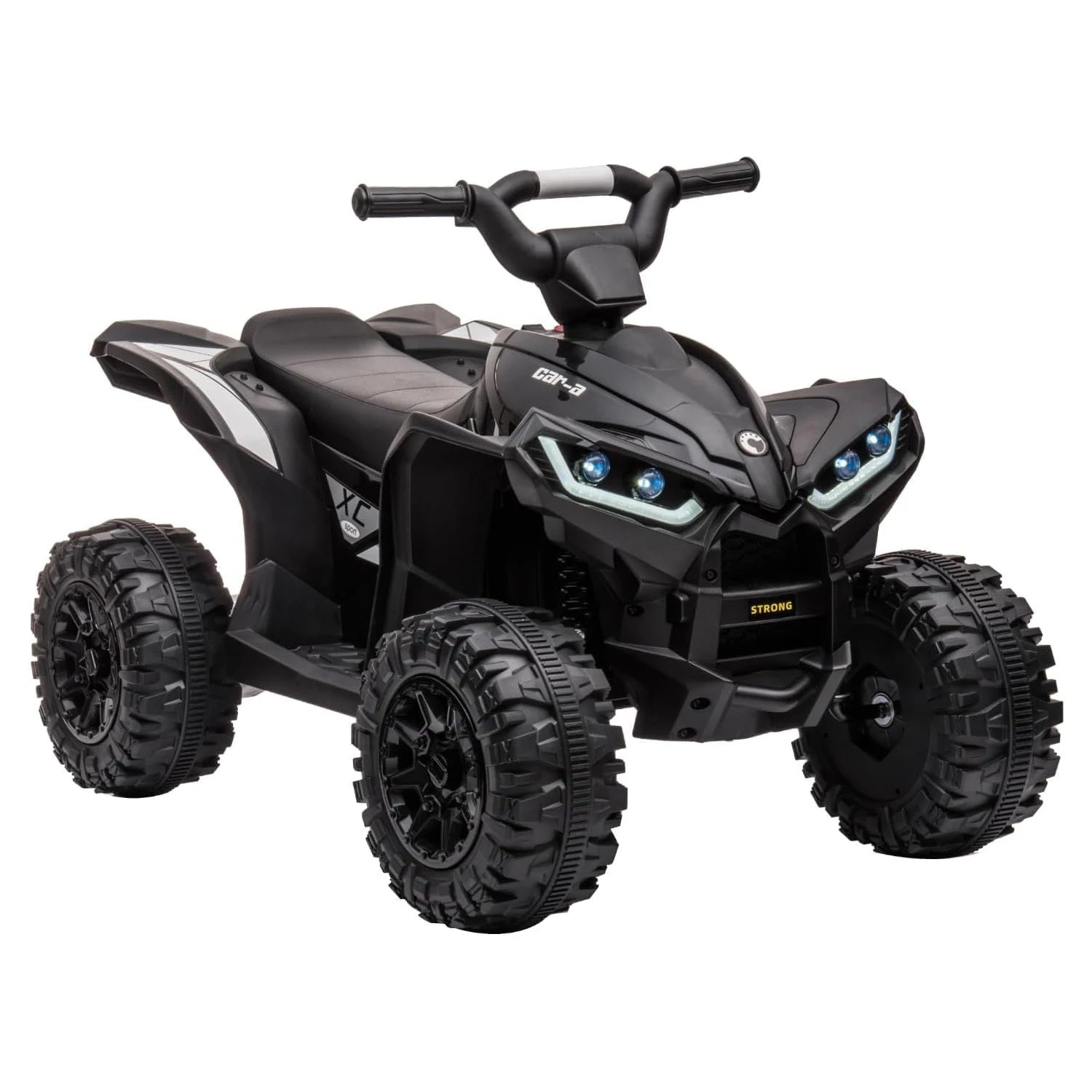 12V Kids Ride On ATV, 4 Wheeler Electric Vehicle for Toddlers, Battery Powered Toy Car for Boys Girls with LED Lights, Music