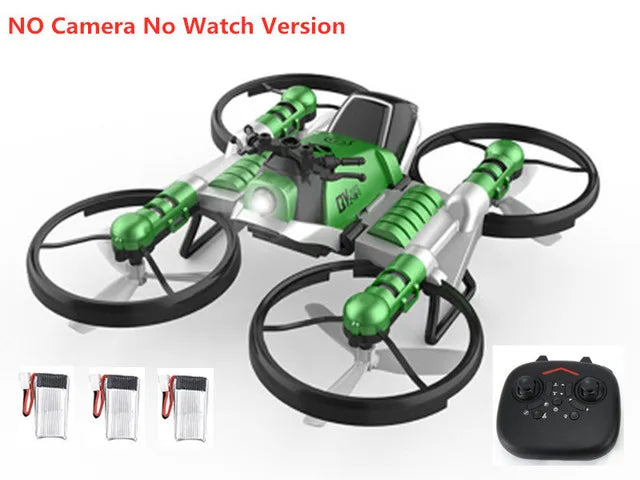 WIFI FPV uav aircraft Motorcycle 2 in 1 Deformation Drone With 4K HD Camera 3D Flip One Key Return Headless Mode RC Quadrocopter