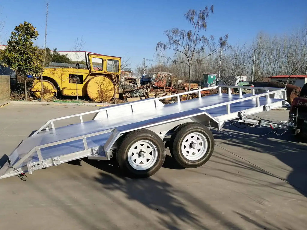 Light Weight Farm Car Trailer Hauler 2m Tow Bar 5000kg Payload