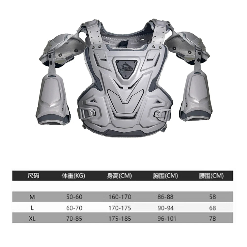 Adult Motorcycle Armor Motocross Racing Protection Armor Jacket Dirt Bike Back Chest Shoulder Protector Motorcycle Equipment