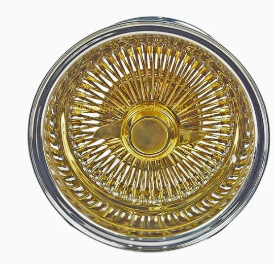 Wholesale Best Seller New 4 Pieces Gold Colored Alloy Wheel Rims for Passenger Cars Multi Spoke Steel Construction