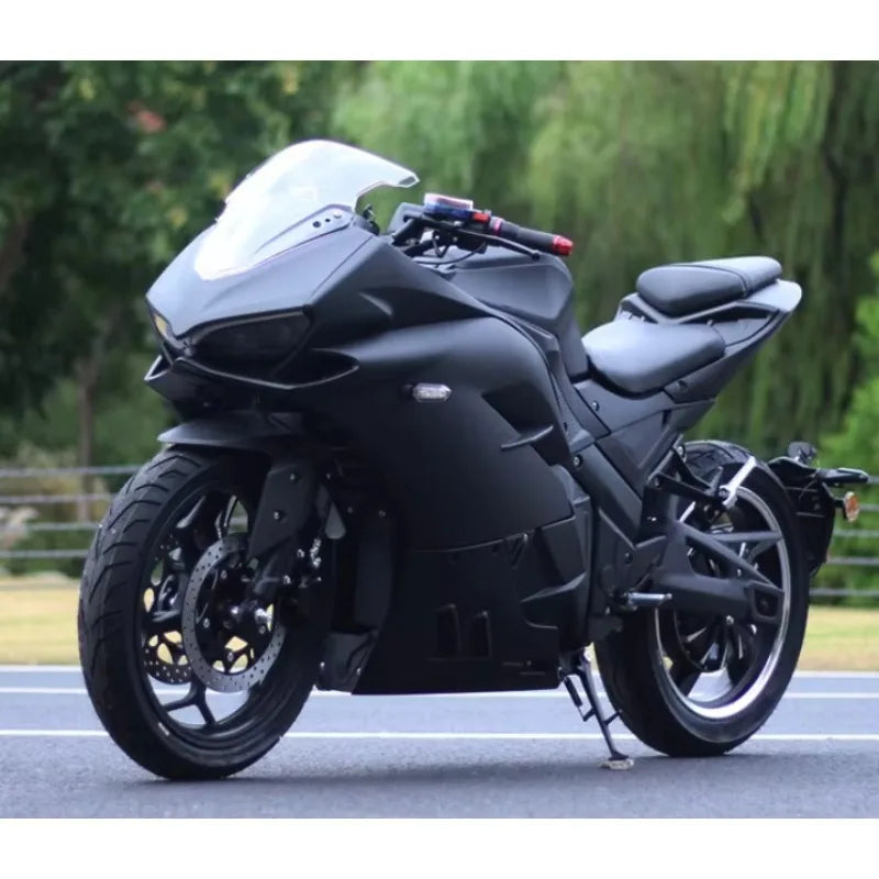 Zuimi JL Model 72V 3000W High-Speed Electric Motorcycle For Adults, 80km/h Retro Cafe Racer Sport Moped With Lithium Battery, St
