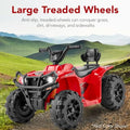 Best Choice Products 12V Ride-On Electric ATV 4-Wheeler Quad Car Toy w/Bluetooth Audio 2.4mph Max Speed Treaded Tires LED Headl