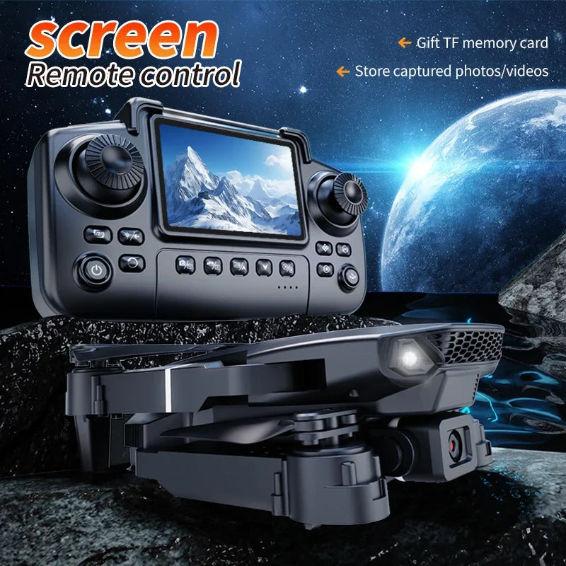 E88 PRO Drone with screen 4K HD Camera WiFi FPV Foldable RC Quadcopter Helicopter Toy for Kids Adults Outdoor Gifts