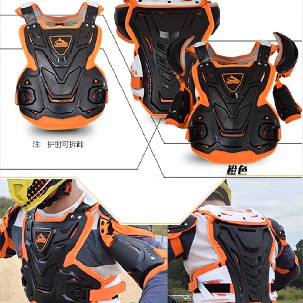 Adult Motorcycle Armor Motocross Racing Protection Armor Jacket Dirt Bike Back Chest Shoulder Protector Motorcycle Equipment