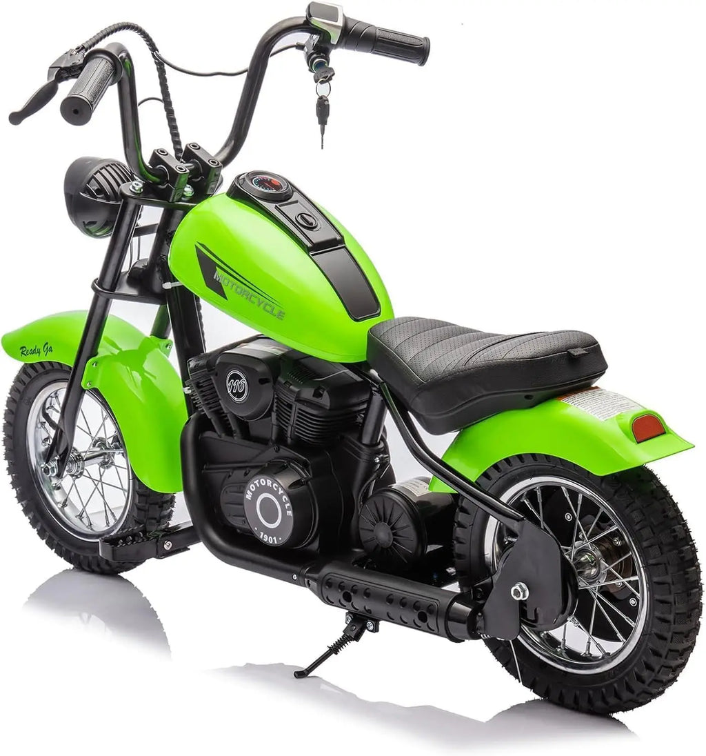 Electric Motorcycle for Kids 24v 250w Electric Dirt Bike with 2 Speed Up to 14 MPH & 60 Minutes Continuous Off-Road Dirt Bike