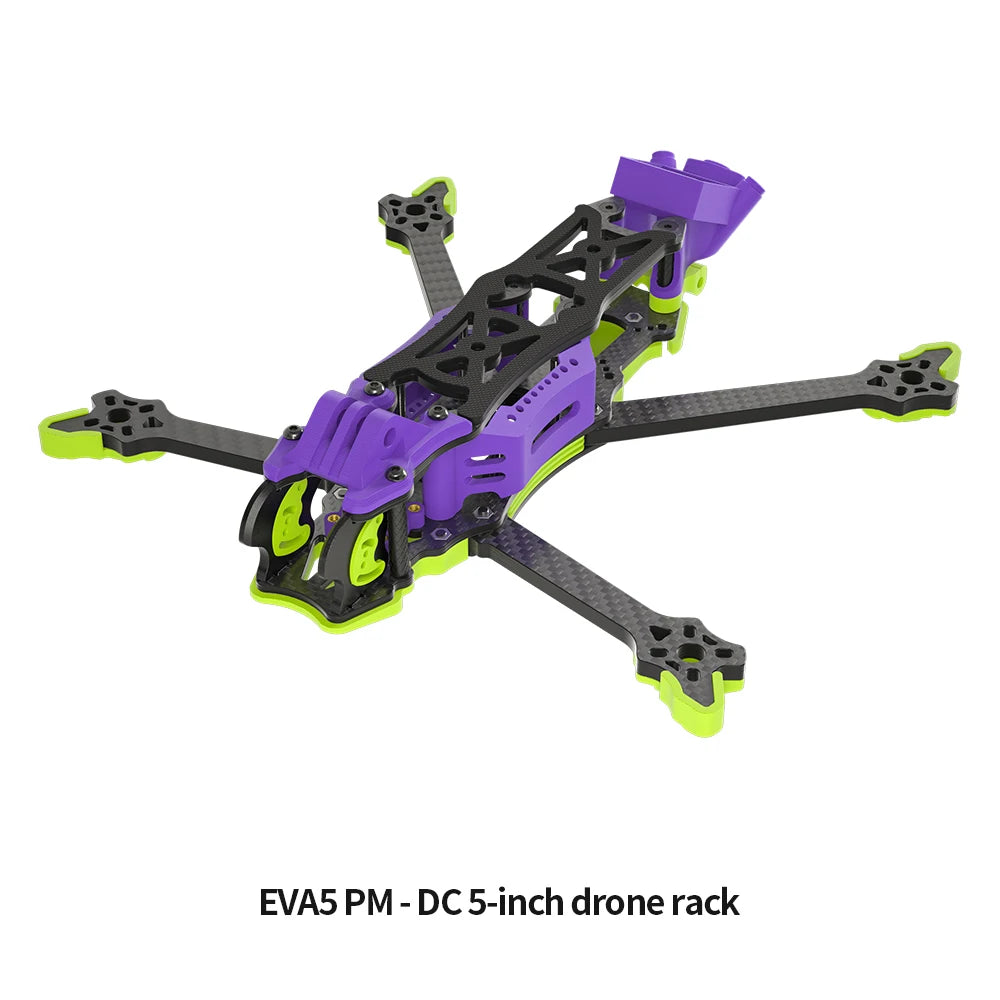 EVA5 PM DIY FPV Freestyle drone Frame 5-Inch Carbon Brazing & Aluminum Alloy DC/XH Drone Frame Compatible With DJI O3 O4