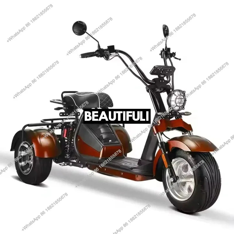 Unisex 3-Wheel Electric Tricycle Citycoco EEC Approved Electric Dirt Bike Scooter And Motorcycle 2000w Power
