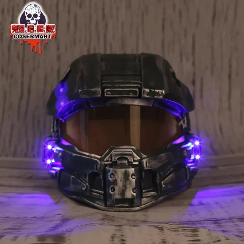 ♥ New 2025 Helmet Prop Replica Cosplay Costume Full Head Mask PVC Equipment Master Chief Game Accessories ★ Bear House
