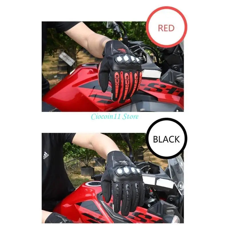 Y1UB Motorcycle Screentouch Gloves for Unisex Full Finger Glove for Cycling Climbing