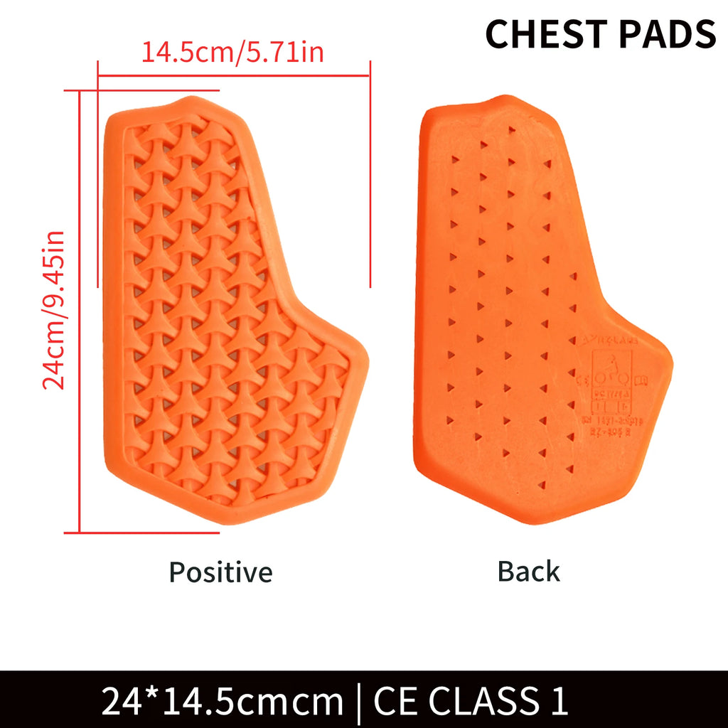 WOSAWE Motorcycle Jacket Lining Protectors Pad Shoulders Elbow Back Armor Gear for Motocross Racing Skiing Skating Bike Cycling