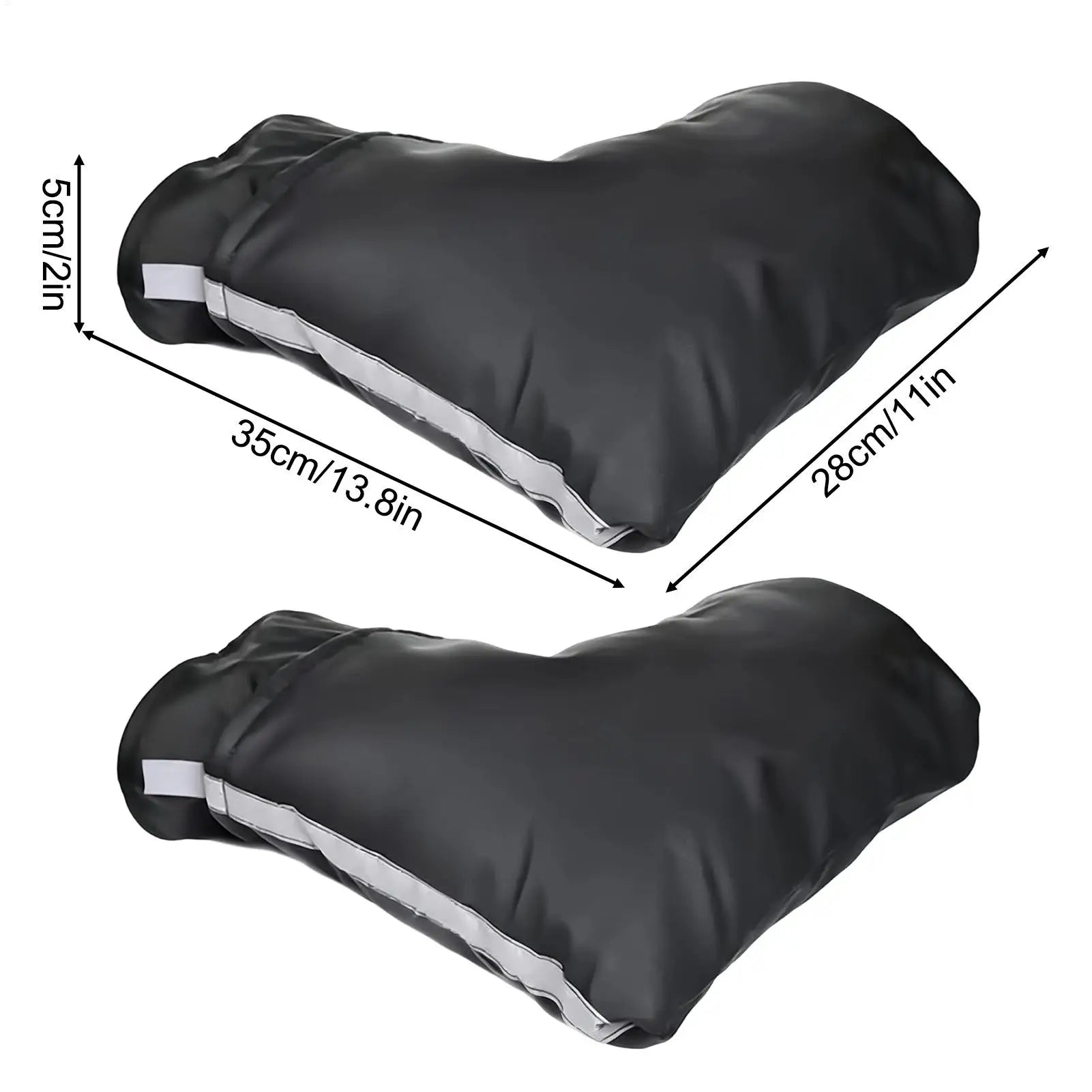 Winter Motorcycle Handlebar Mittens Warm Waterproof Windproof Gloves Cover for Bike Scooter Snowmobile Cold Weather Protection
