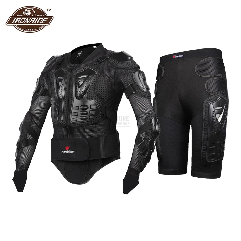 HEROBIKER Motorcycle Jacket Men Body Armor Motorcycle Armor Moto Motocross Racing Jacket Riding Motorbike Moto Protection  S-5XL