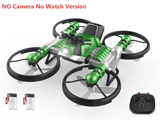 WIFI FPV uav aircraft Motorcycle 2 in 1 Deformation Drone With 4K HD Camera 3D Flip One Key Return Headless Mode RC Quadrocopter