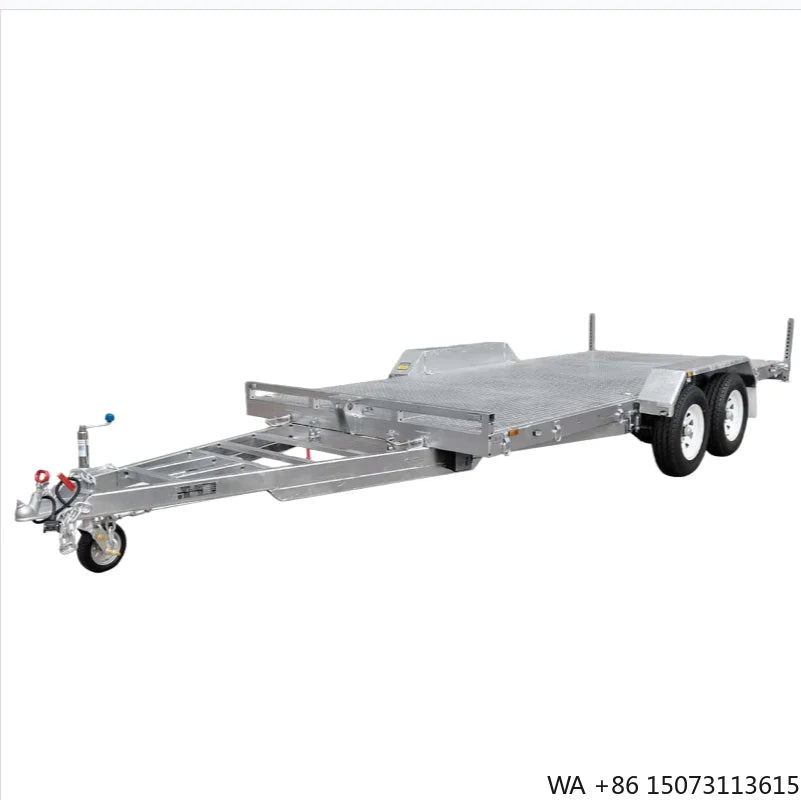 Light Weight Farm Car Trailer Hauler 2m Tow Bar 5000kg Payload