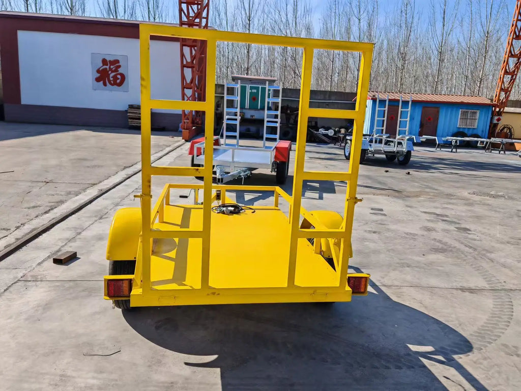 Automotive Hydraulic 3-Ton Low Bed Inclined Trailer Multi-Purpose for Small Excavator Steel/Aluminum/Galvanized