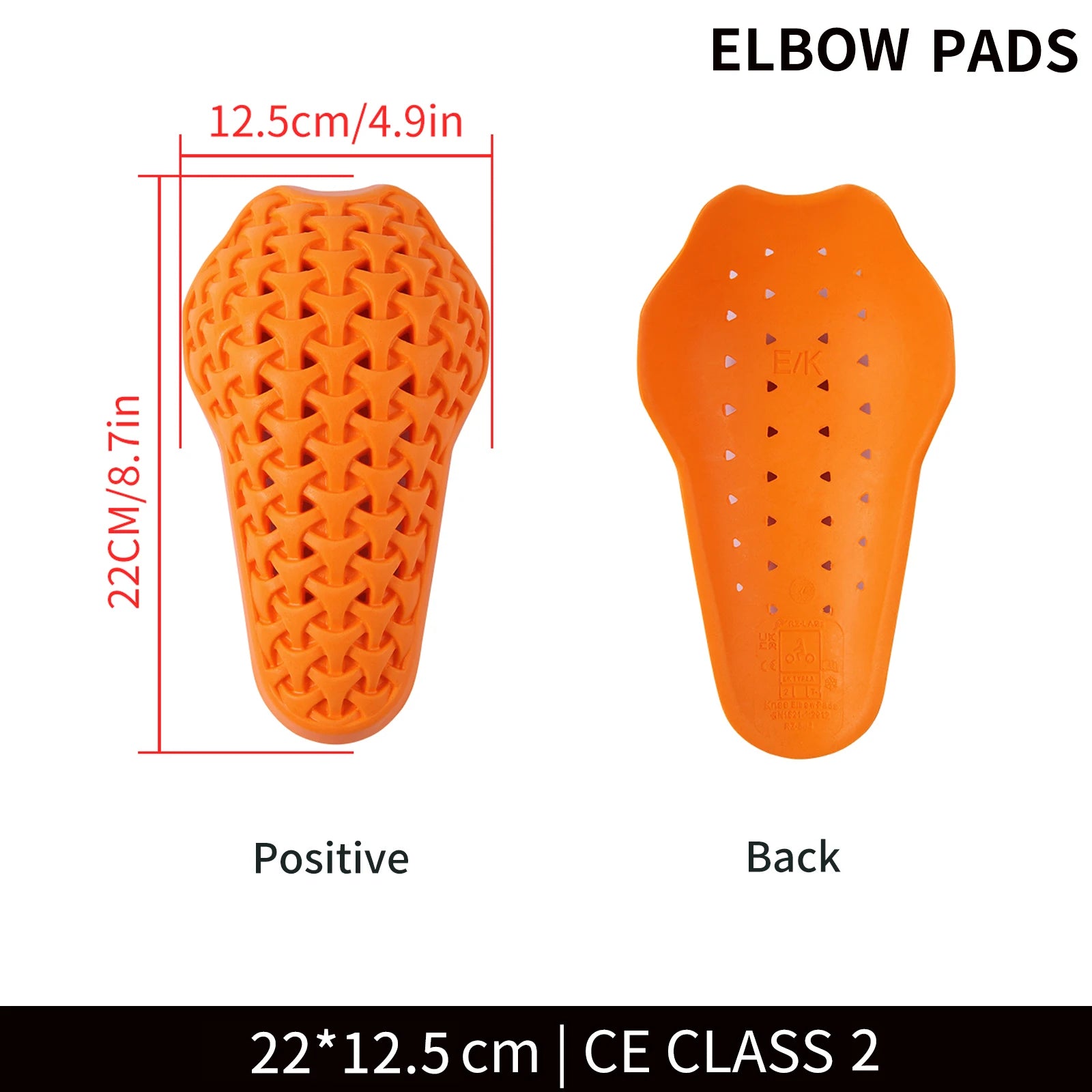 WOSAWE Motorcycle Jacket Lining Protectors Pad Shoulders Elbow Back Armor Gear for Motocross Racing Skiing Skating Bike Cycling