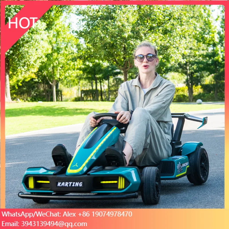 High Speed 24v 36v Children Adult Electric Go Kart Four-wheel Electric Drift Kart Racing Car Bumper Car