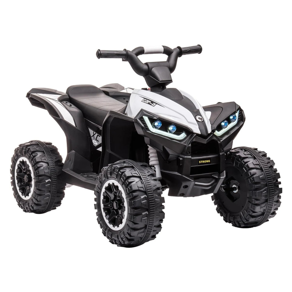 12V Kids Ride On ATV, 4 Wheeler Electric Vehicle for Toddlers, Battery Powered Toy Car for Boys Girls with LED Lights, Music