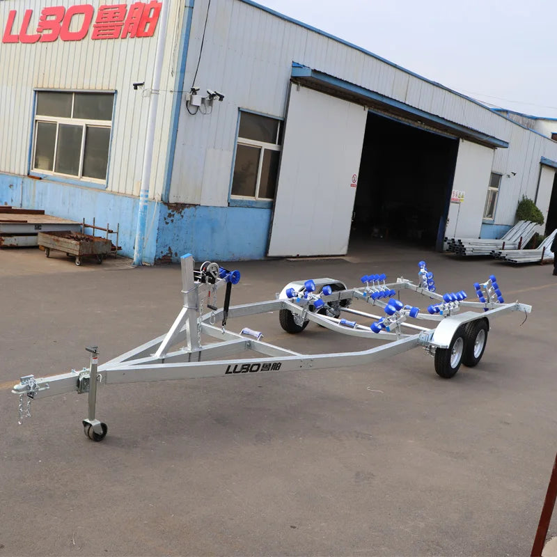 8.65m Double Axle Yacht Trailer Heavy Duty Luxury Boat Transport Trailer