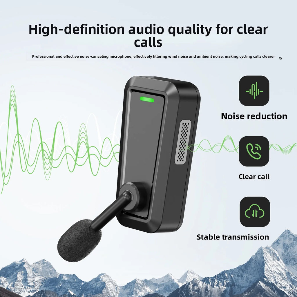 Motorcycle Summer Helmet Headset Bluetooth 6.0 Dual Ear Stereo Hands-Free Call Waterproof Earphone for Bicycle Riding