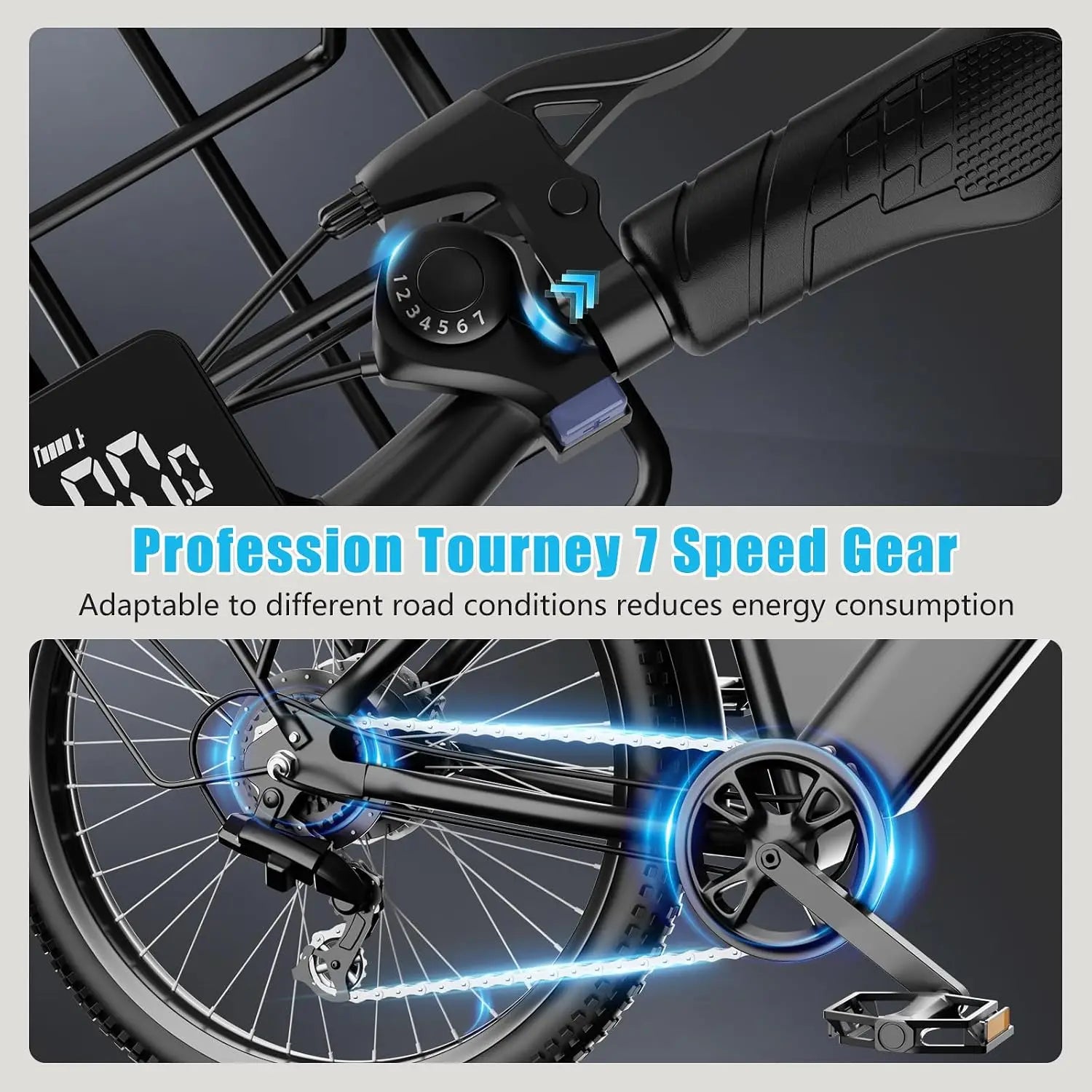 Electric Bike for Adults Teens,1500W Peak Ebike,60Miles 25MPH E Mountain Bike,26" Electric Bicycle with 48V Removable, Custom