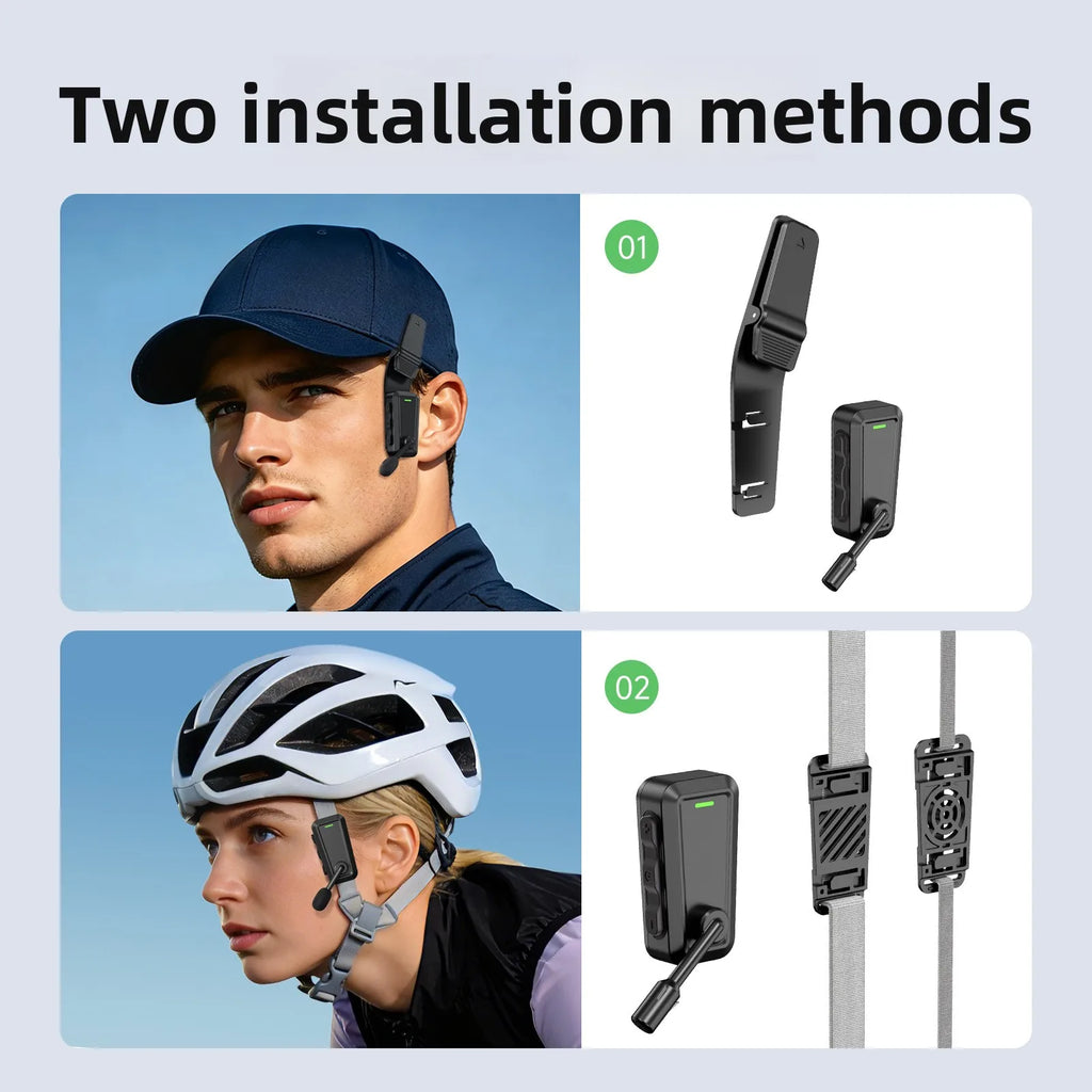 Motorcycle Summer Helmet Headset Bluetooth 6.0 Dual Ear Stereo Hands-Free Call Waterproof Earphone for Bicycle Riding