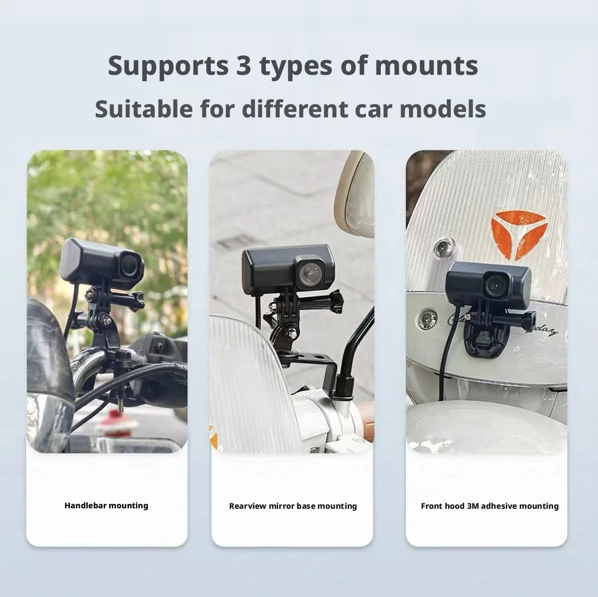 Car DVR Motorcycle Driving Dash Cam Camcorder 1080P HD Mountain Electric Bike Bicycle Motorcycle Helmet Camera Outdoor Black Box