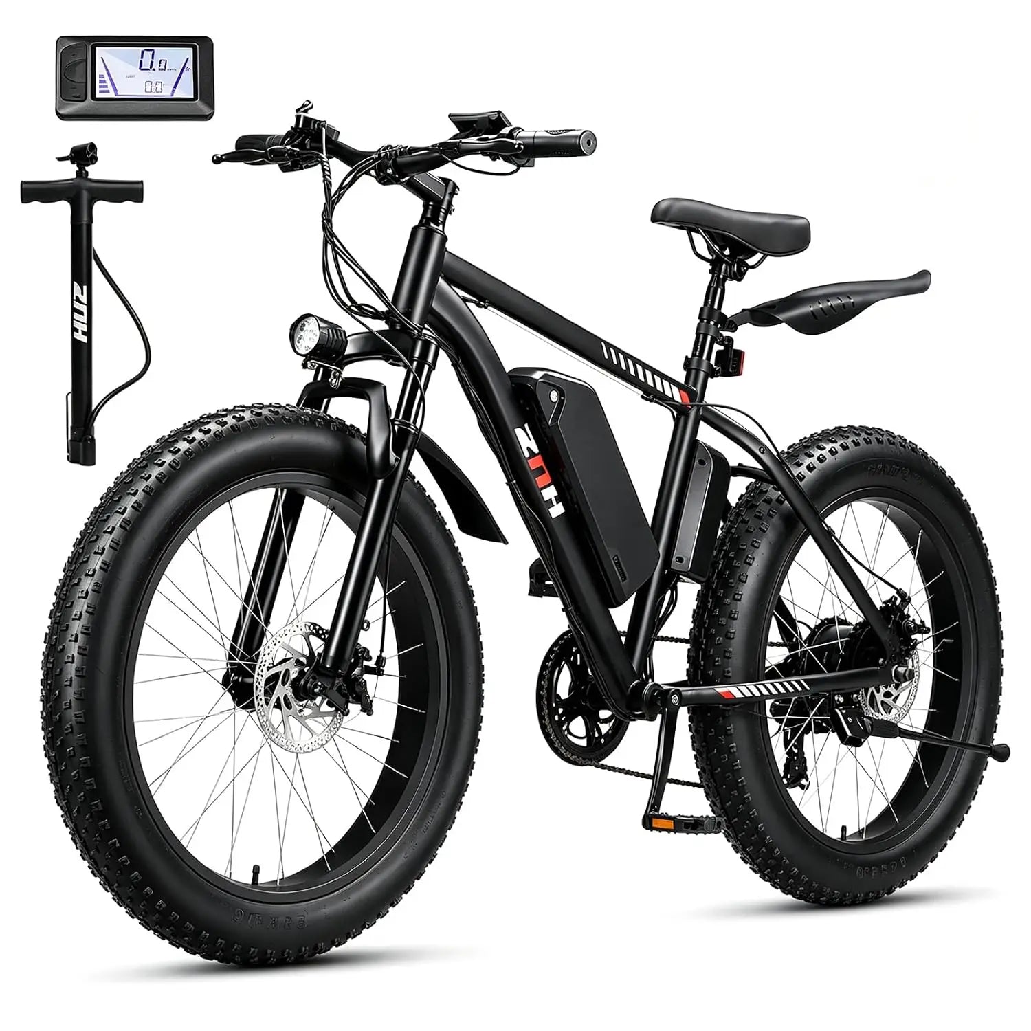 Electric Bike for Adults, 1000W Peak Motor 25Mph 65 Miles Fat Tire Ebike with 48V 15Ah Removable Battery, 20"/24", Customized