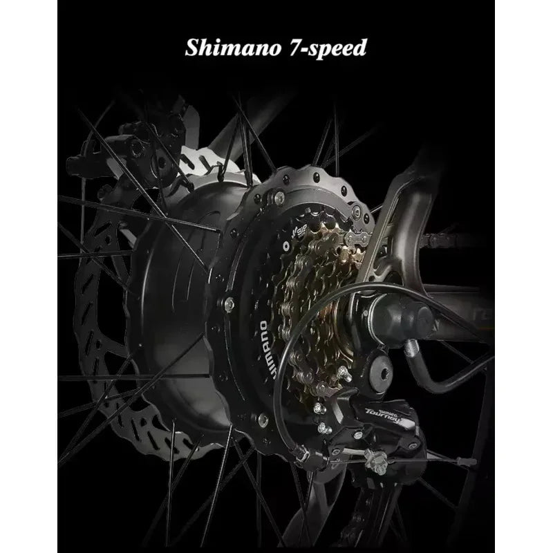 400W brushless motor E-Bike, 26-inch all-terrain electric bicycle, 48V10.4AH lithium battery electric moped, adult scooter