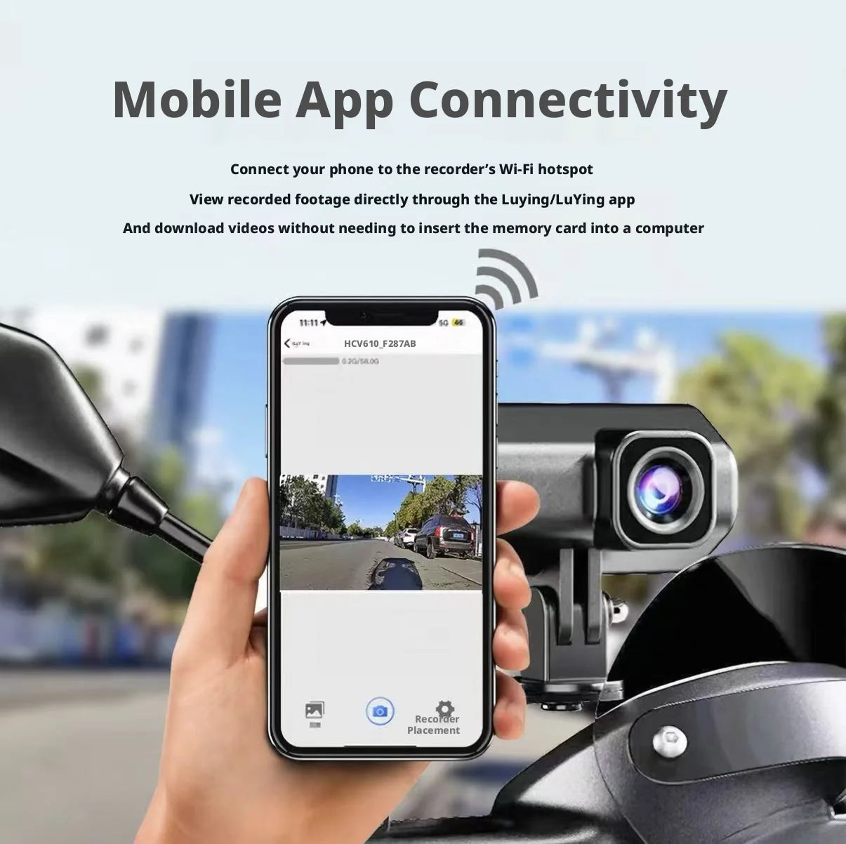Car DVR Motorcycle Driving Dash Cam Camcorder 1080P HD Mountain Electric Bike Bicycle Motorcycle Helmet Camera Outdoor Black Box