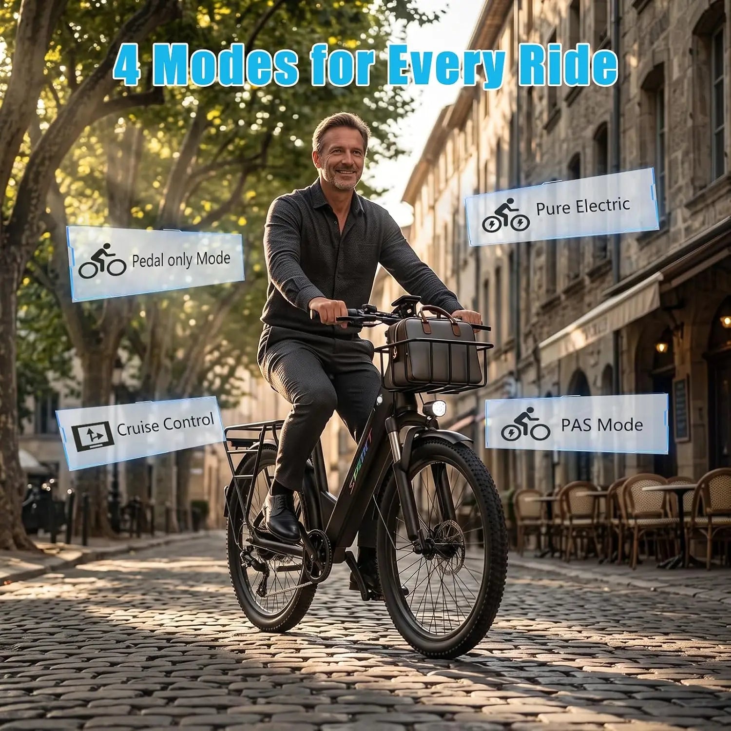Electric Bike for Adults Teens,1500W Peak Ebike,60Miles 25MPH E Mountain Bike,26" Electric Bicycle with 48V Removable, Custom