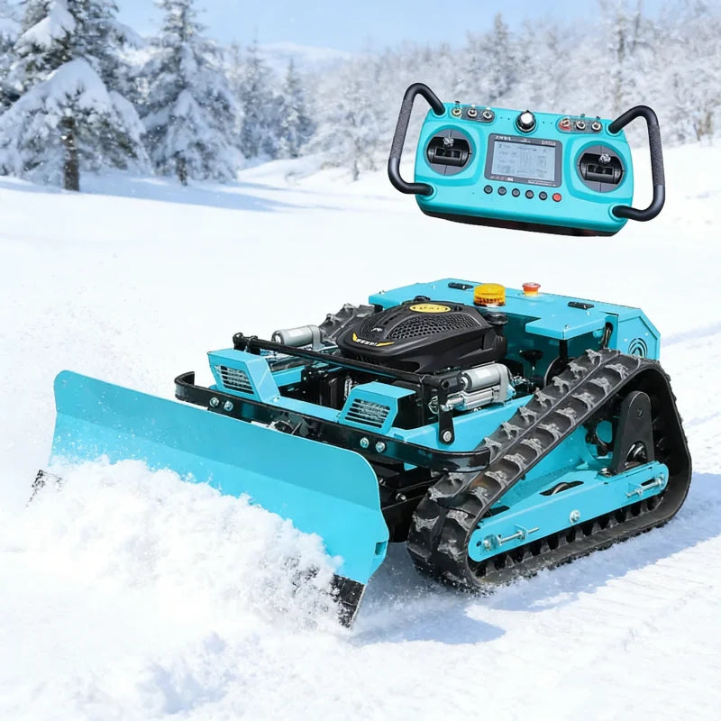Customized Remote-controlled Lawn Mower with Snow Shovel, Automatic Robotic Lawn Mower Cutter for Steep Slopes Mower
