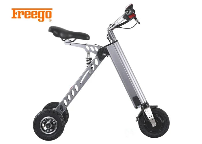 Freego USA Warehouse Light Weight 3 Wheel Electric Tricycle 8 Inch Foldable Mobility Electric Scooter With Seat