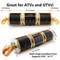 Bluetooth Audio Motorcycle Stereo Speaker Motorcycle Installation MP3 Music Player Amplifier Scooter Bicycle USB FMRadio Speaker