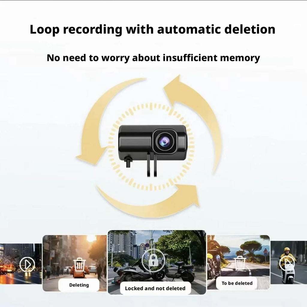 Car DVR Motorcycle Driving Dash Cam Camcorder 1080P HD Mountain Electric Bike Bicycle Motorcycle Helmet Camera Outdoor Black Box