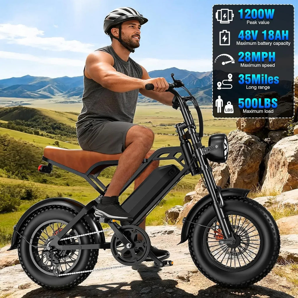 Electric Bike for Adults, 20-35MPH Speed, 560W-2000W Peak Motor, 30-55 Miles Range City Commuter Ebike, Removable Waterproof Bat