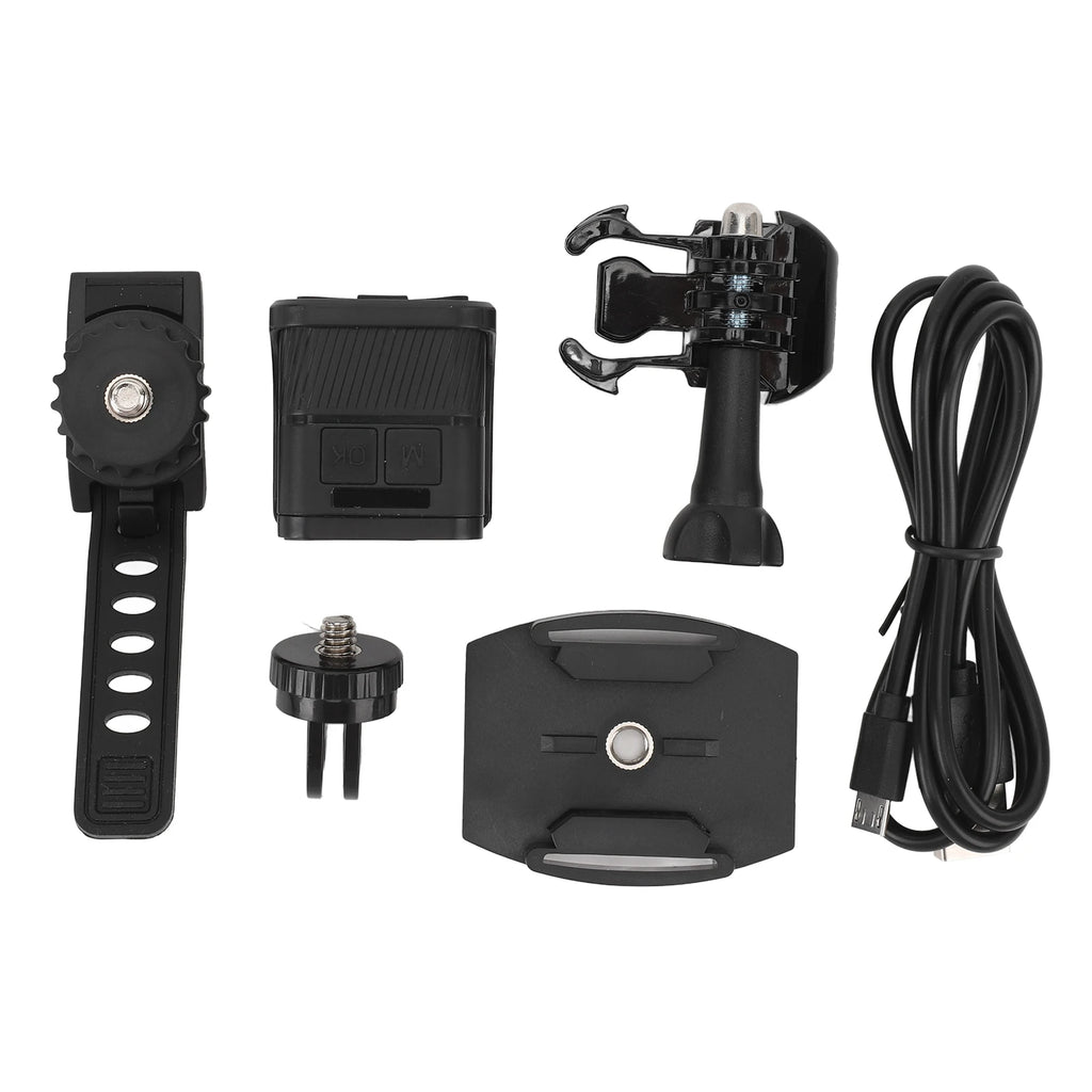Bike Camera Support 256GB Card 1080P Handlebar Bike Camera 120 Degree Wide Angle Anti Shake Loop Recording Compact for Cycling