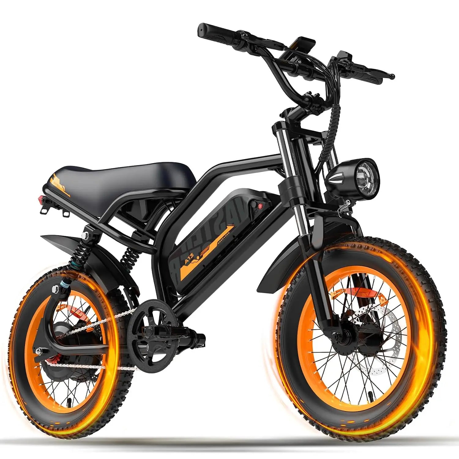 Electric Bike, 16'' E-Bike for Adults, 36V/12.8Ah Removable Battery, 20 MPH Range 45 Miles Small 500W Electric Dirt, Custom