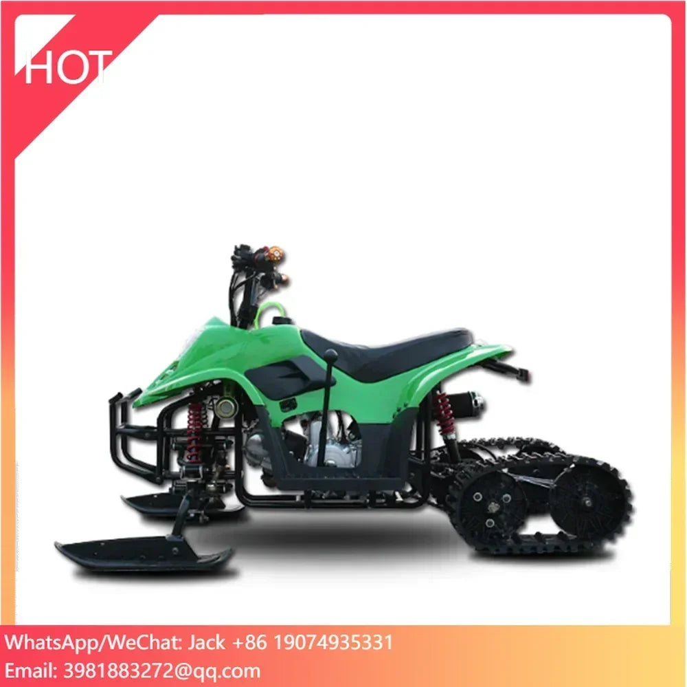 Children's 110cc snowmobile snow vehicle 110cc ATV motorcycle ski ATV for kids 	 snow mobile electric mountain bike